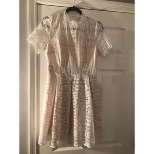 White Lace Baby Doll Dress